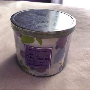NEW Unburned BBW Spring Plum and Blackberries Candle